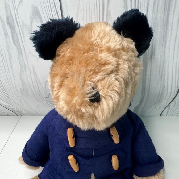 Vintage Paddington Bear 14” Plush Stuffed Animal Toy Eden 1975 1981 NO HAT - Picture 2 of 8